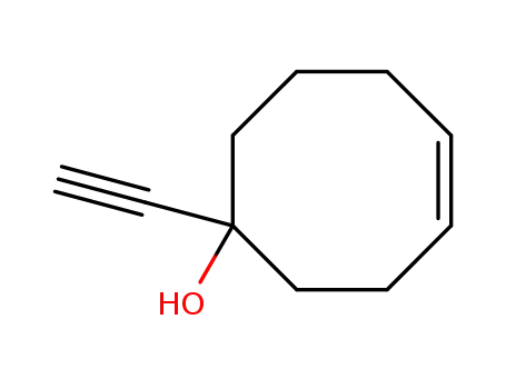 Molecular Structure of 69984-36-7 (1-Ethinylcyclooct-4-enol)