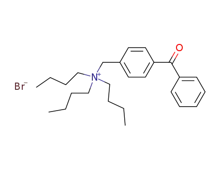 Molecular Structure of 172040-91-4 (N-(4-[BENZOYL]BENZYL)-N,N,N-TRIBUTYLAMMONIUM BROMIDE)
