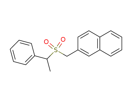 Molecular Structure of 88430-90-4 (Naphthalene, 2-[[(1-phenylethyl)sulfonyl]methyl]-)