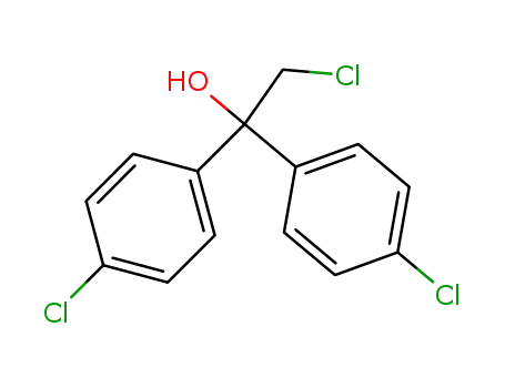 Molecular Structure of 80268-72-0 (Benzenemethanol, 4-chloro-a-(chloromethyl)-a-(4-chlorophenyl)-)