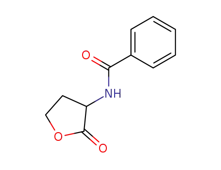 Molecular Structure of 13602-48-7 (N-(2-oxotetrahydrofuran-3-yl)benzamide)