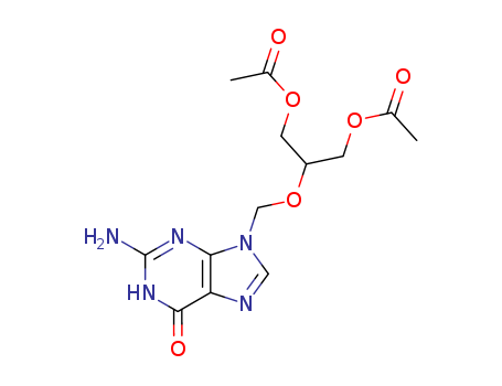 2-((2-amino-6-oxo-1,6-dihydro-9H-purin-9-yl)methoxy)propane-1,3-diyl diacetate