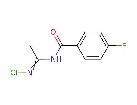 <i>N</i>-chloro-<i>N</i>'-(4-fluoro-benzoyl)-acetamidine