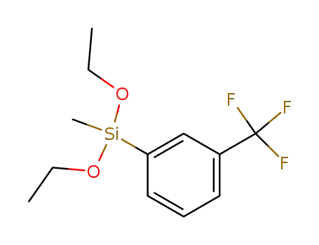 Molecular Structure of 1763-87-7 (3-trifluoromethyl-1-(diethoxymethylsilyl)benzene)