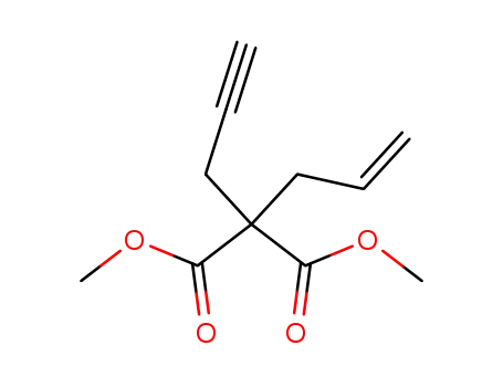 Molecular Structure of 107428-06-8 (DiMethyl allyl(propargyl)Malonate)