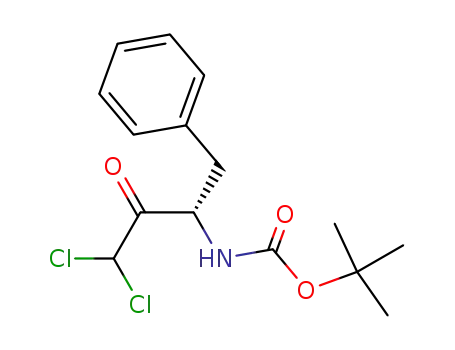 (3S)-3-tert-butoxycarbonylamino-1,1-dichloro-4-phenyl-2-butanone