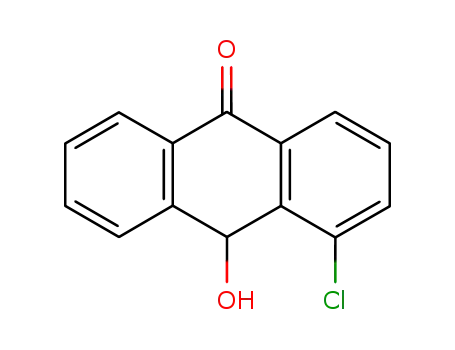 Molecular Structure of 71371-75-0 (4-chloro-10-hydroxy-anthrone)