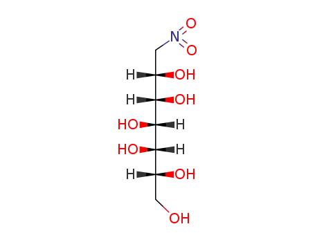 Molecular Structure of 14199-90-7 (7-Desoxy-7-nitro-L-glycero-L-galacto-heptitol)