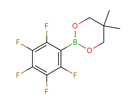 Molecular Structure of 1262967-46-3 ((2,3,4,5,6-pentafluorophenyl)-5,5-dimethyl-1,3,2-dioxaborinane)