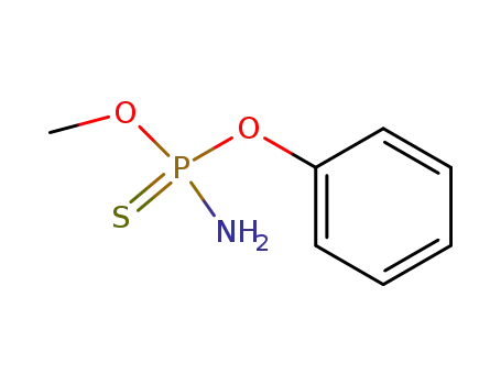 Molecular Structure of 40334-42-7 (thiophosphoramidic acid <i>O</i>-methyl ester <i>O</i>'-phenyl ester)