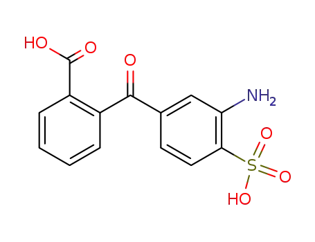 Molecular Structure of 861600-75-1 (2-(3-amino-4-sulfo-benzoyl)-benzoic acid)
