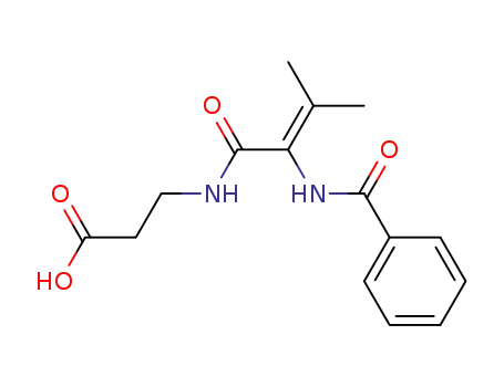 beta-Alanine, N-(2-(benzoylamino)-3-methyl-1-oxo-2-butenyl)-