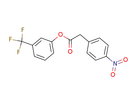 Molecular Structure of 75993-61-2 ((4-Nitro-phenyl)-acetic acid 3-trifluoromethyl-phenyl ester)
