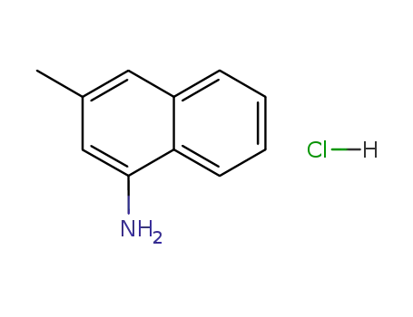 Molecular Structure of 13615-39-9 (1-Naphthalenamine, 3-methyl-, hydrochloride)