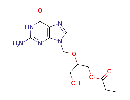 Molecular Structure of 194159-18-7 (Ganciclovir Monoproprionate)