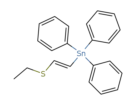 (E)-1-ethylthio-2-triphenylstannylethene
