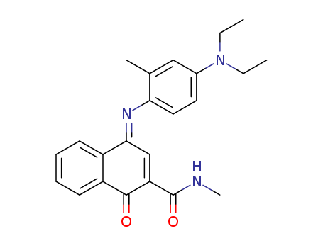 4-[[4-(diethylamino)-2-methylphenyl]imino]- 1,4-dihydro-N-methyl-1-oxo-2-Naphthalenecarboxamide  CAS NO.102187-53-1