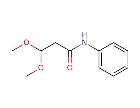 Molecular Structure of 122347-19-7 (3,3-Dimethoxy-N-phenylpropanamide)