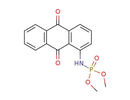 Molecular Structure of 85193-29-9 (dimethyl N-(anthraquinon-1-yl)phosphoramidate)