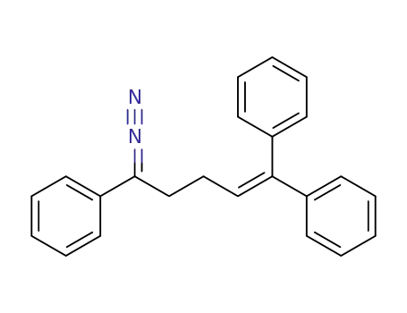 Benzene, 1,1',1''-(1-diazo-4-penten-1-yl-5-ylidene)tris-
