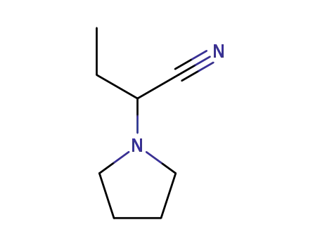 Molecular Structure of 65282-23-7 (a-ethyl-1-Pyrrolidineacetonitrile)