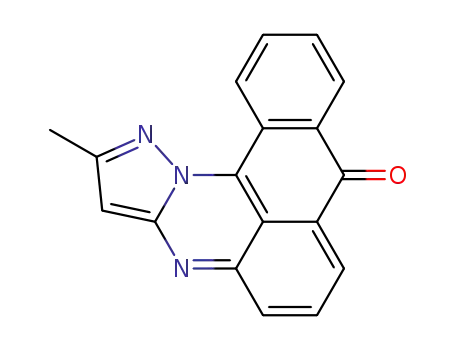 Molecular Structure of 137267-17-5 (2-methyl-8H-pyrazolo<5,1-b>benzo<e>perimidin-8-one)