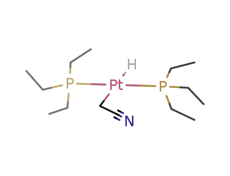 Molecular Structure of 118831-46-2 (trans-{PtH(CH<sub>2</sub>CN)(PEt<sub>3</sub>)2})
