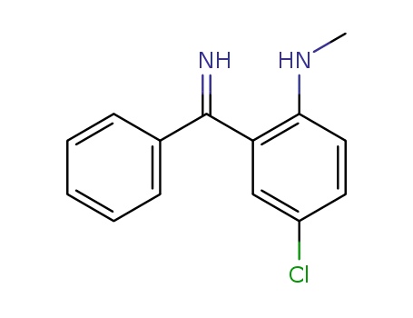 Molecular Structure of 5606-40-6 (2-(methylamino)-5-chlorobenzophenone imine)