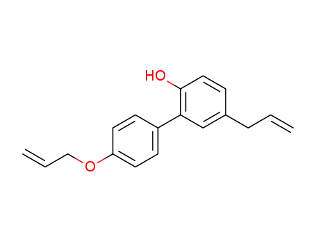 Molecular Structure of 108886-93-7 (5-allyl-4'-(allyloxy)-[1,1'-biphenyl]-2-ol)