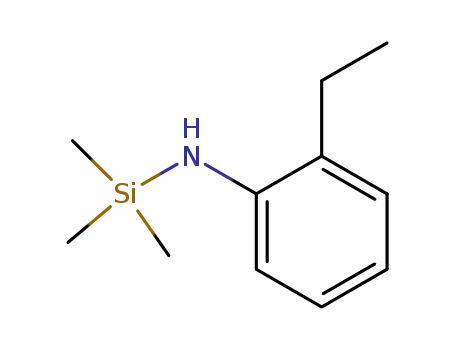 Molecular Structure of 100414-87-7 (o-ethyl-N-trimethylsilyl aniline)