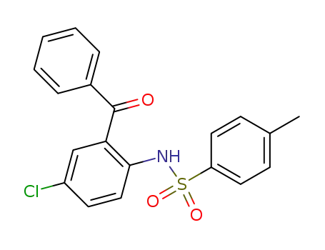 Molecular Structure of 4873-59-0 (Benzenesulfonamide, N-(2-benzoyl-4-chlorophenyl)-4-methyl-)