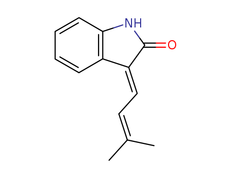 2H-Indol-2-one, 1,3-dihydro-3-(3-methyl-2-butenylidene)-, (3E)-
