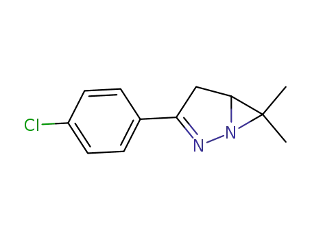 Molecular Structure of 87013-68-1 (3-(p-chlorophenyl)-6,6-dimethyl-1,2-diazabicyclo<3.1.0>hex-2-ene)