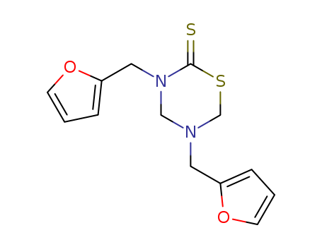 2H-1,3,5-Thiadiazine-2-thione,3,5-bis(2-furanylmethyl)tetrahydro- cas  19356-02-6