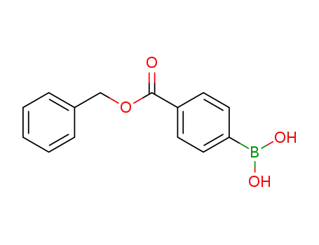 Molecular Structure of 184000-11-1 ((4-BENZYLOXYCARBONYLPHENYL)BORONIC ACID)