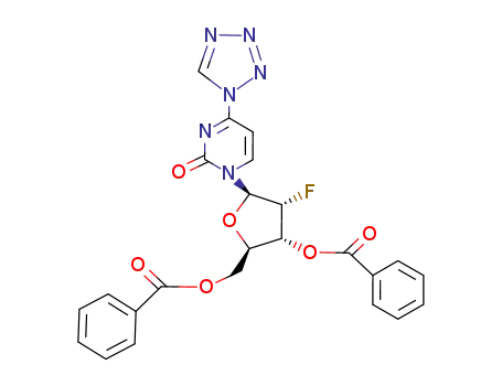 Molecular Structure of 128963-08-6 (4-Tetrazolo-3',5'-di-O-benzoyl-2'-fluor-1(2H)-pyrimidinon)