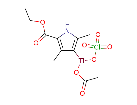 ethyl 4-<(acetoxyperchloryl)thallio>-3,5-dimethylpyrrole-2-carboxylate