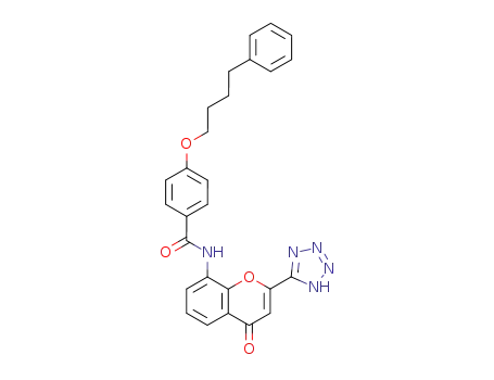 N-[4-oxo-2-(2H-tetrazol-5-yl)chromen-7-yl]-4-(4-phenylbutoxy)benzamide