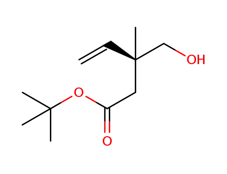 Molecular Structure of 1492056-88-8 ((S)-tert-butyl 3-(hydroxymethyl)-3-methylpent-4-enoate)