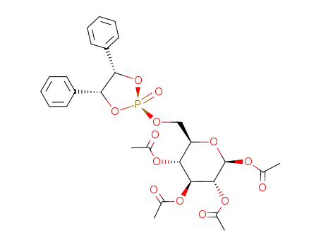 trans-2-(1,2,3,4-tetra-acetyl-6-β-D-glucosyl)-2-oxo-4,5-diphenyl-1,3,2-dioxaphospholan