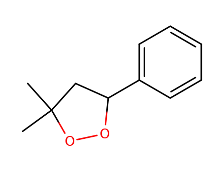 Molecular Structure of 85981-76-6 (1,2-Dioxolane, 3,3-dimethyl-5-phenyl-)