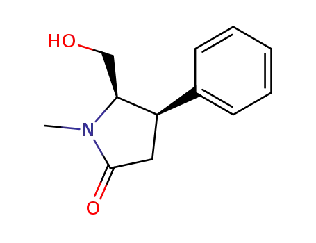(+/-)-(4R<sup>*</sup>,5R<sup>*</sup>)-5-(hydroxymethyl)-1-methyl-4-phenylpyrrolidin-2-one