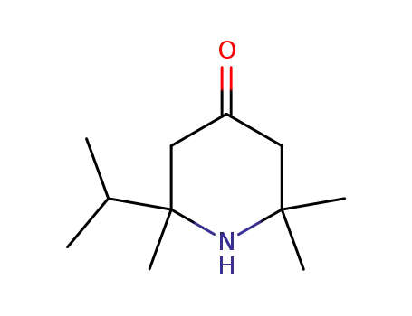Molecular Structure of 151356-86-4 (2,2,6-trimethyl-6-isopropyl-4-oxopiperidine)