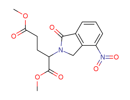 2-(4-nitro-1-oxo-1,3-dihydro-isoindol-2-yl)-pentandioic acid dimethyl ester