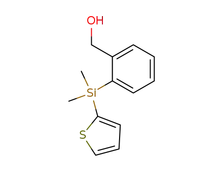 Molecular Structure of 853955-72-3 (2-[DIMETHYL(2-THIENYL)SILYL]BENZYL ALCOHOL)