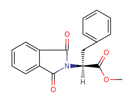 Molecular Structure of 14380-85-9 ((S)-methyl 2-(1,3-dioxoisoindolin-2-yl)-3-phenylpropanoate)