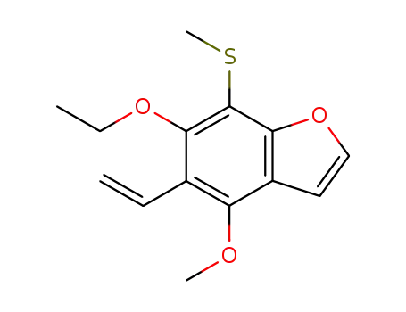6-Ethoxy-4-methoxy-7-methylsulfanyl-5-vinyl-benzofuran