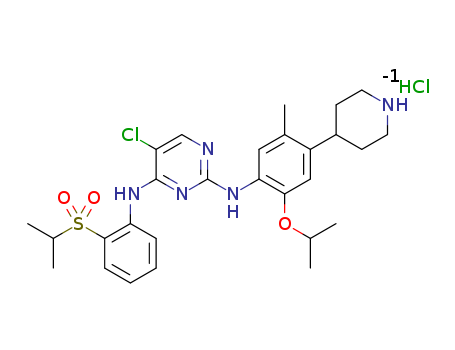5-chloro-2-N-(5-methyl-4-piperidin-4-yl-2-propan-2-yloxyphenyl)-4-N-(2-propan-2-ylsulfonylphenyl)pyrimidine-2,4-diamine,dihydrochloride