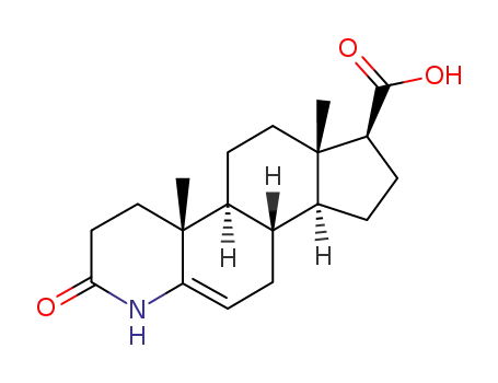 Molecular Structure of 103335-54-2 (3-OXO-4-AZAANDROST-5-EEN-17-BETA-CARBONZUUR)