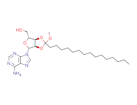 Molecular Structure of 121768-19-2 (2',3'-O-(1-methoxyhexadecylidene)adenosine)